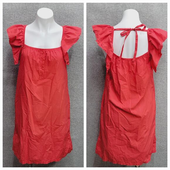 NATION LTD OPHELIA A LINE RUFFLE MINI DRESS, SIZE S - Picture 3 of 9